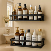Modernes Wand - Duschregal aus mattem Bad - Organizer - Klein (30 cm) - Voldeva