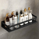 Modernes Wand-Duschregal aus mattem Bad