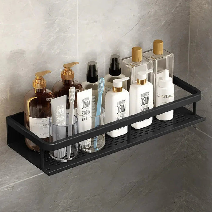 Modernes Wand - Duschregal aus mattem Bad - Organizer - Voldeva