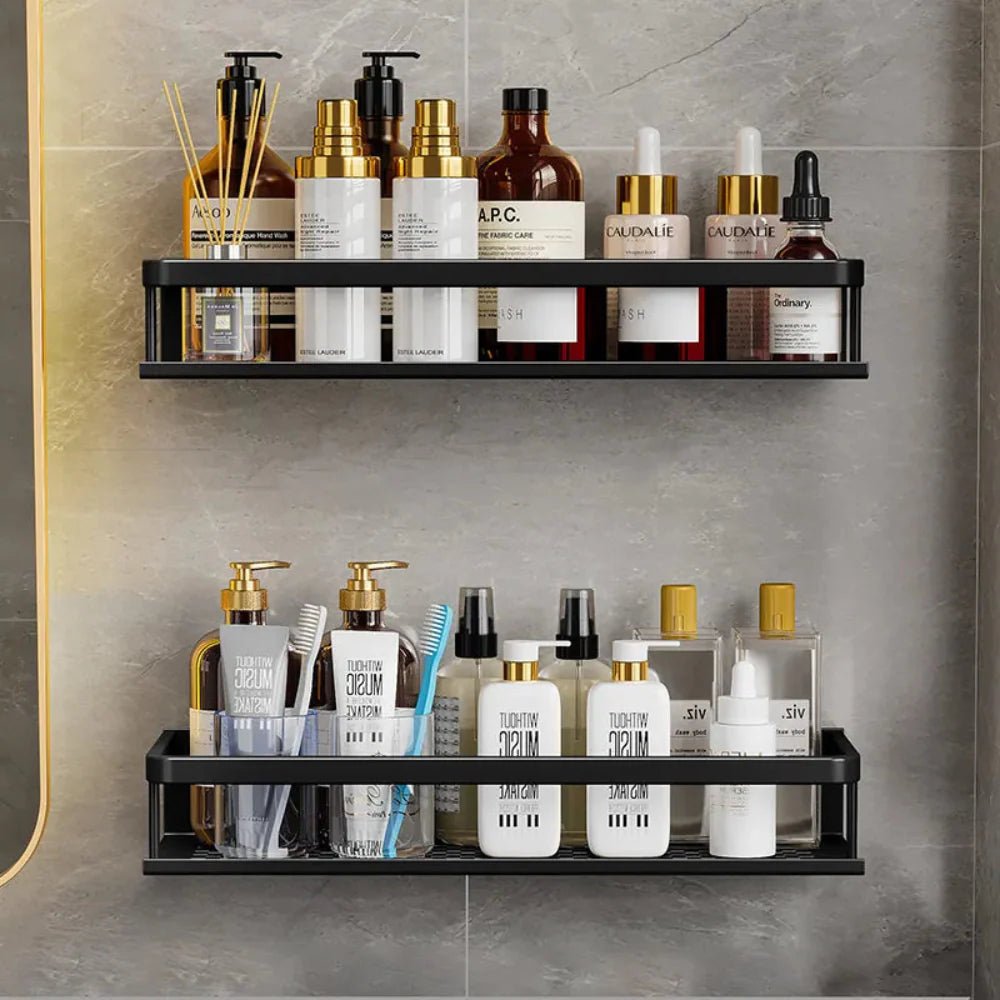 Modernes Wand - Duschregal aus mattem Bad - Organizer - Voldeva