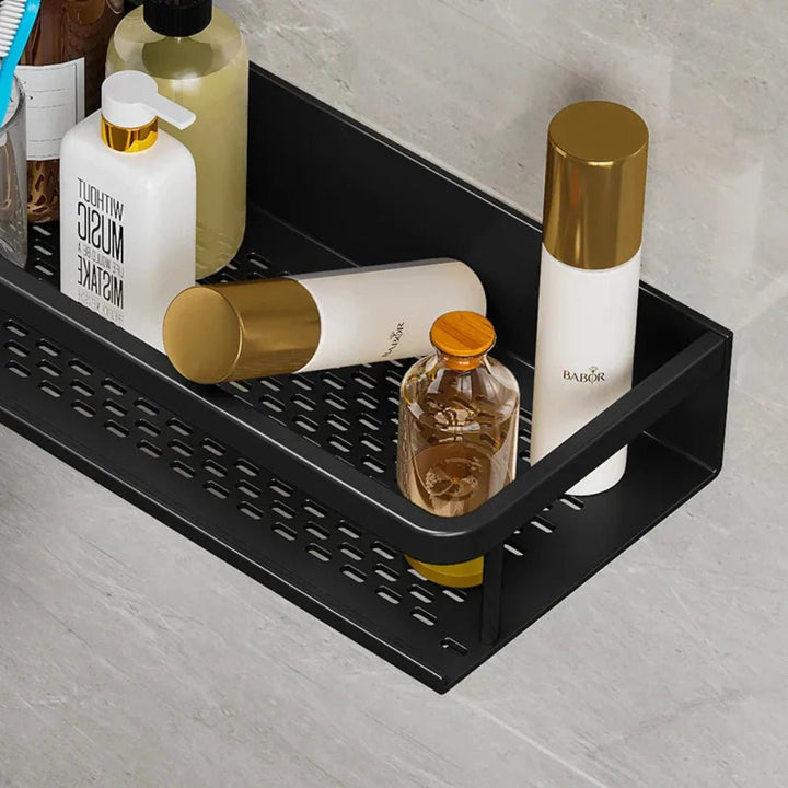 Modernes Wand - Duschregal aus mattem Bad - Organizer - Voldeva