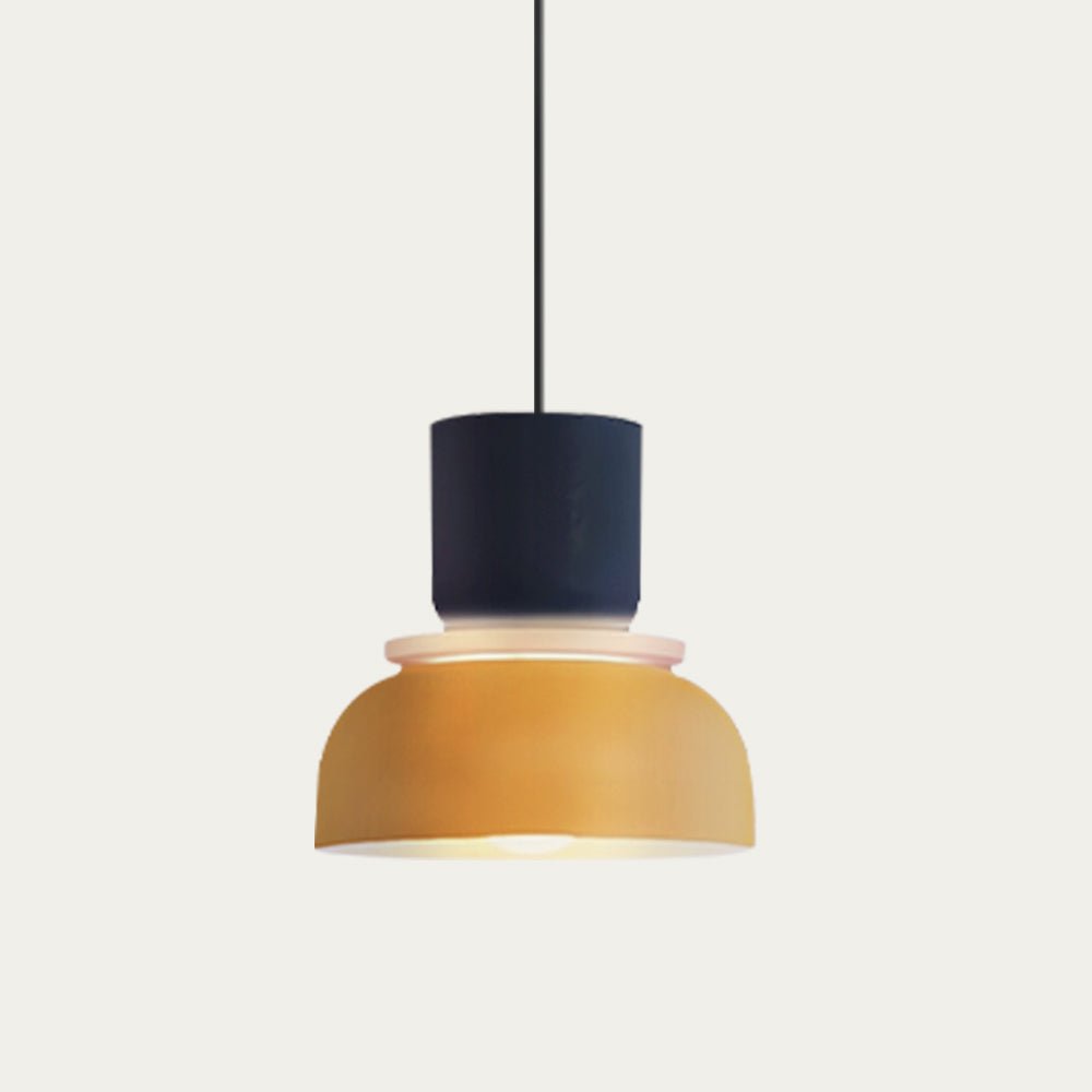Nordic Hängeleuchte Im Modernen Farbstufen - Design - Pendelleuchten - Marineblau + Gelb - Voldeva