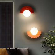 Nordische Halbrunde LED Wandlampe Modernes Design - Wandleuchte - Rosa - Voldeva