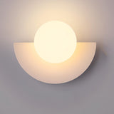Nordische Halbrunde LED Wandlampe Modernes Design