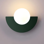 Nordische Halbrunde LED Wandlampe Modernes Design - Wandleuchte - Grün - Voldeva