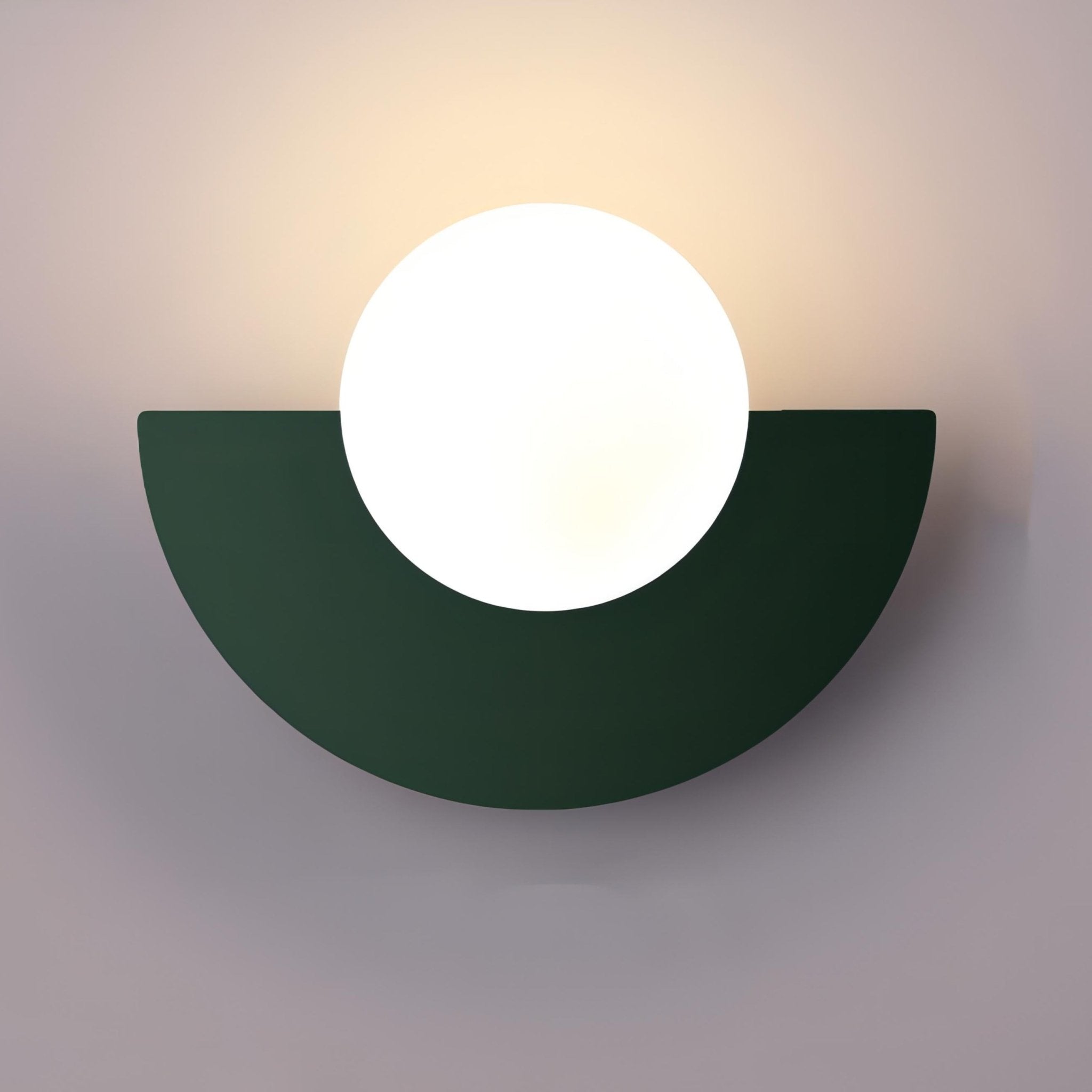 Nordische Halbrunde LED Wandlampe Modernes Design - Wandleuchte - Grün - Voldeva