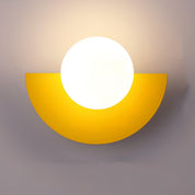 Nordische Halbrunde LED Wandlampe Modernes Design - Wandleuchte - Gelb - Voldeva