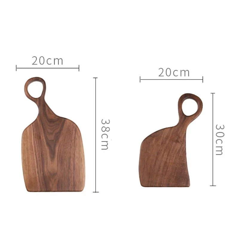 NutriCraft – Luxuriantes Walnuss - Schneidebrett mit beidseitiger Funktionalität für Küche und Präsentation - Cutting Boards - Voldeva