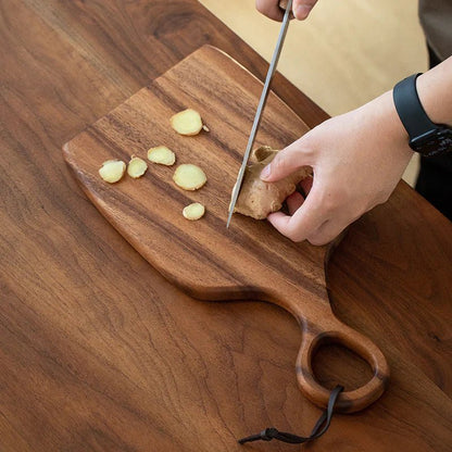 NutriCraft – Luxuriantes Walnuss - Schneidebrett mit beidseitiger Funktionalität für Küche und Präsentation - Cutting Boards - Voldeva
