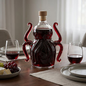 Weinkaraffe in Tintenfischform aus Borosilikatglas - Weinkaraffe - Voldeva