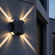 Outdoor LED 4 - Richtung Kreuz Wandleuchte - Wandleuchte - Voldeva