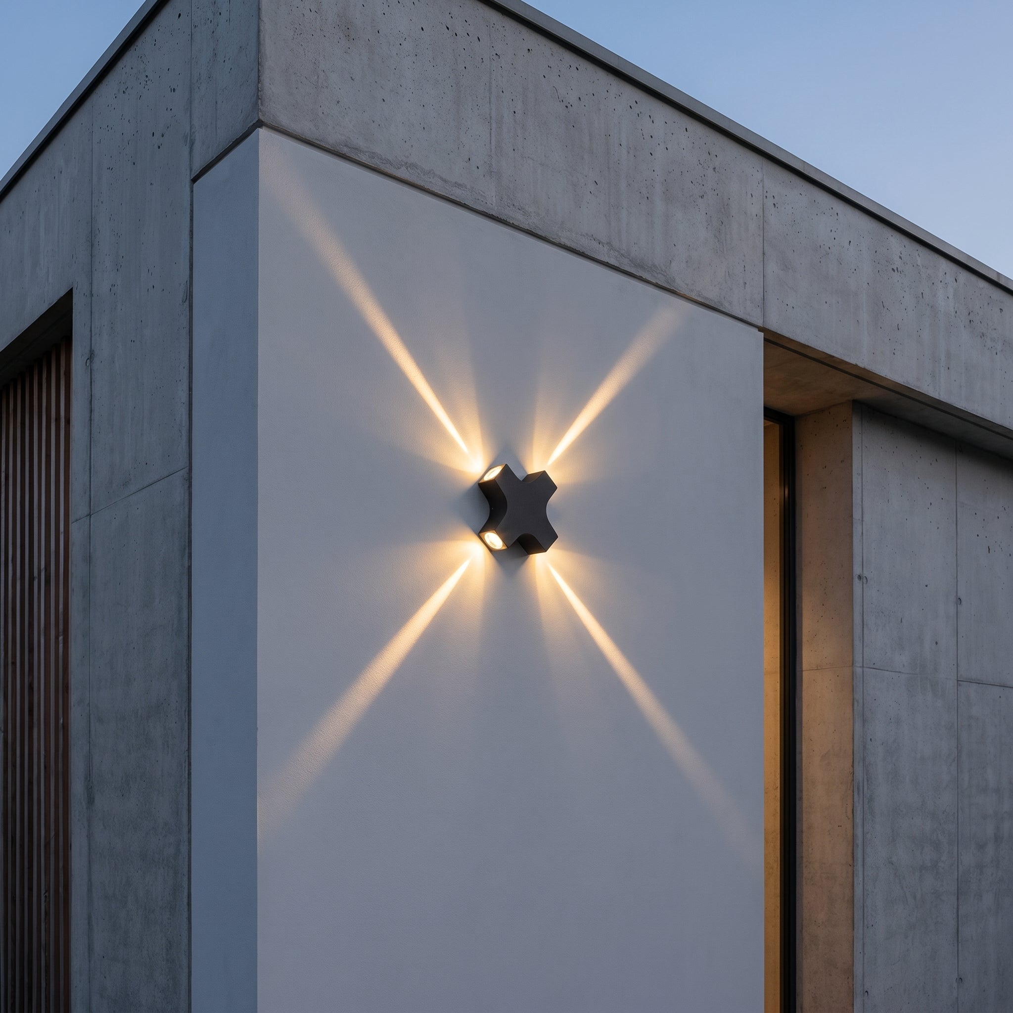 Outdoor LED 4 - Richtung Kreuz Wandleuchte - Wandleuchte - Voldeva