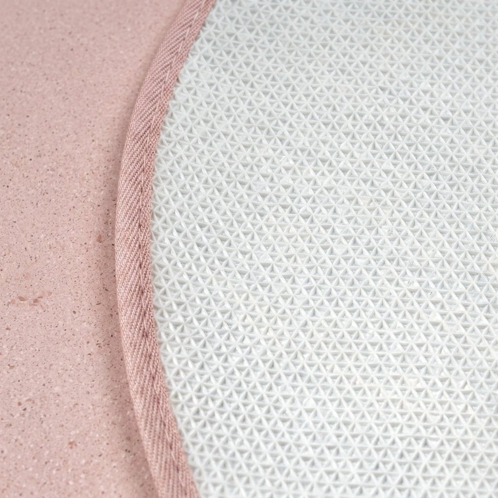 Ovaler Teppich mit Pompom - Rand - Teppiche & Läufer - Rosa - Voldeva