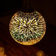 Pendelleuchte Mit 3D Feuerwerk Glasschirm - Pendelleuchten - Silber - Voldeva