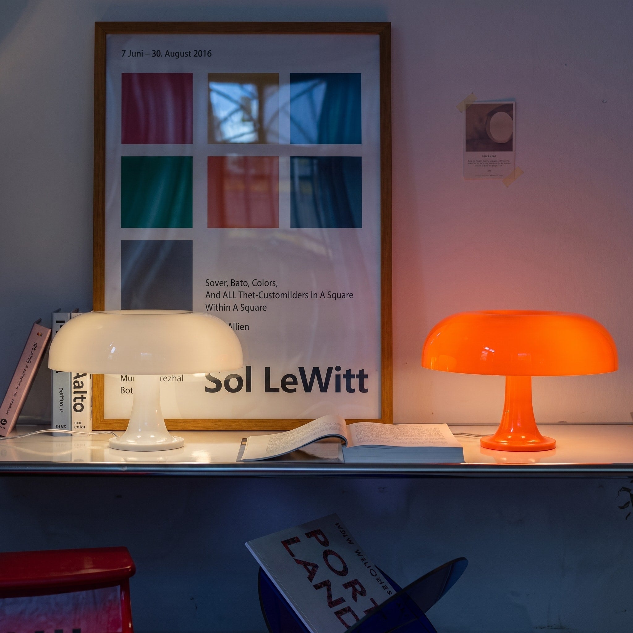 Pilzform Tischlampe im skandinavischen Design - Table Lamps - Weiß - Voldeva