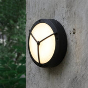 Runde Außenwandleuchte mit Segmentgitter - Design - Wandleuchte - Dreieck - Voldeva