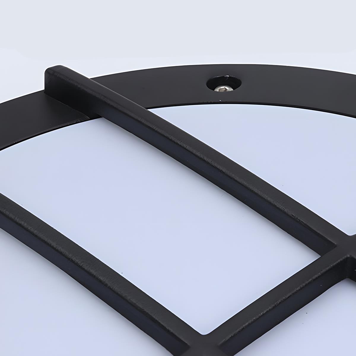 Runde Außenwandleuchte mit Segmentgitter - Design - Wandleuchte - Kreuz - Voldeva