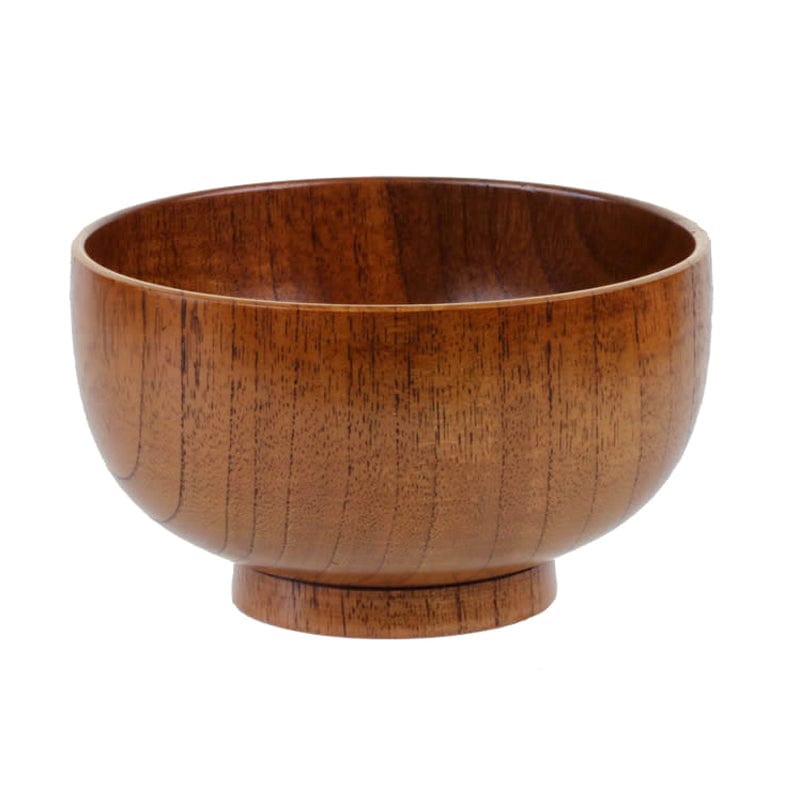 Runde Holzschüssel mit Standfuß - Geschirr - 9.5x6.5 cm - Voldeva
