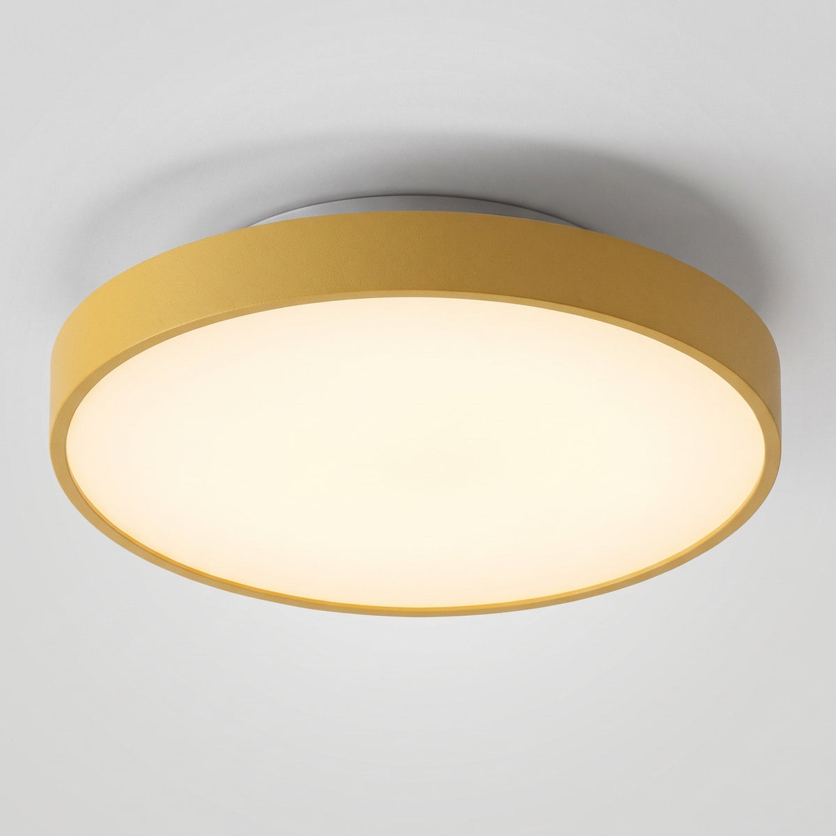 Runde LED Deckenleuchte im Modernen Design - Ceiling Light Fixtures - Gelb - Voldeva