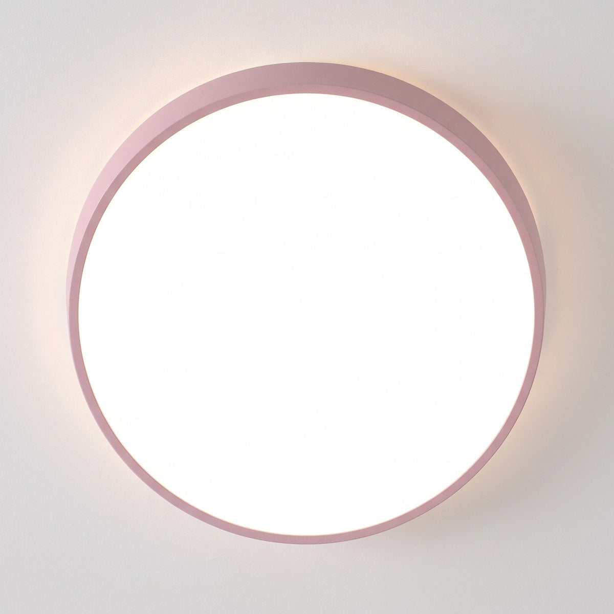 Runde LED Deckenleuchte im Modernen Design - Ceiling Light Fixtures - Rosa - Voldeva
