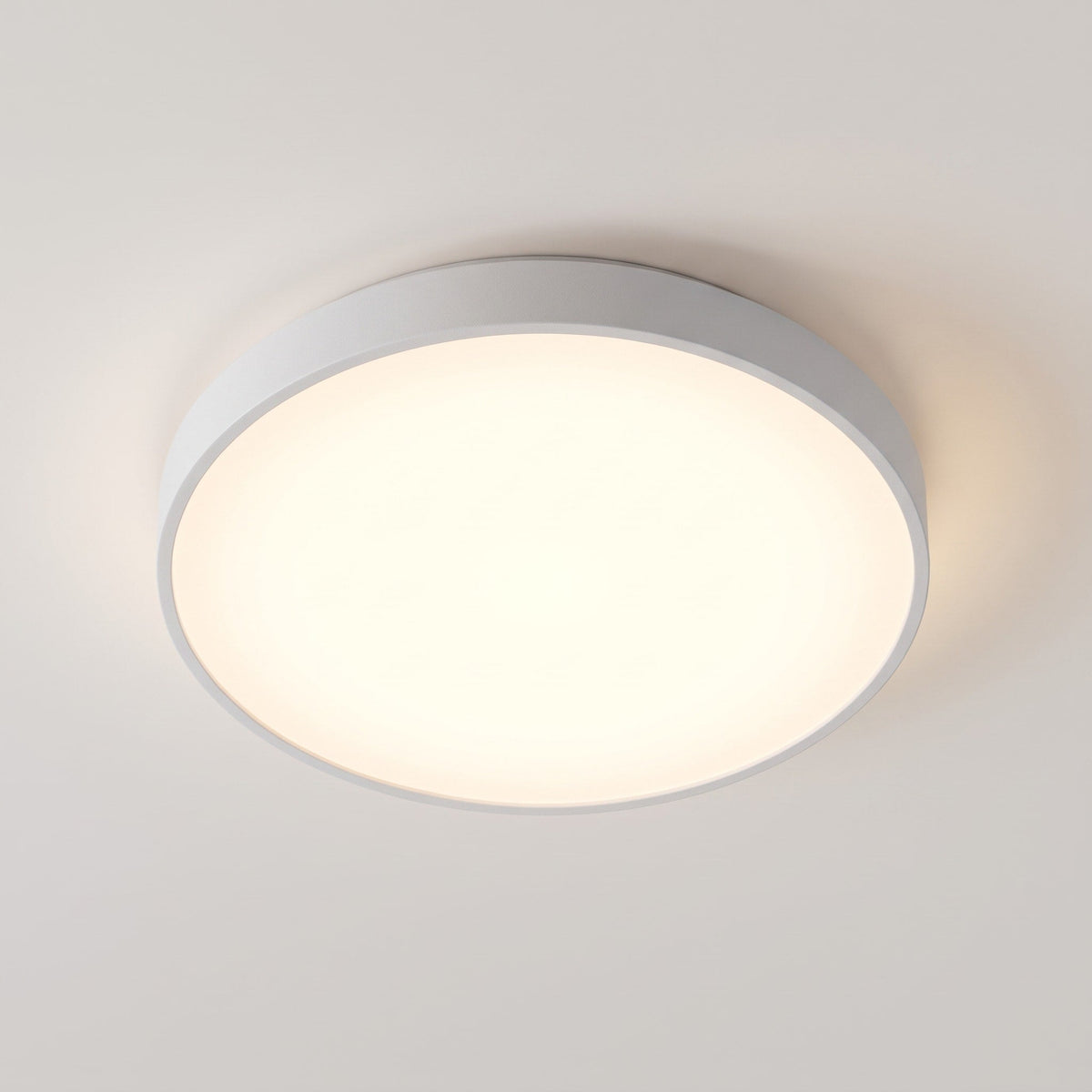 Runde LED Deckenleuchte im Modernen Design - Ceiling Light Fixtures - Weiß - Voldeva