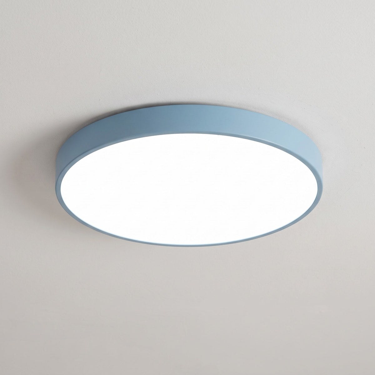 Runde LED Deckenleuchte im Modernen Design - Ceiling Light Fixtures - Blau - Voldeva