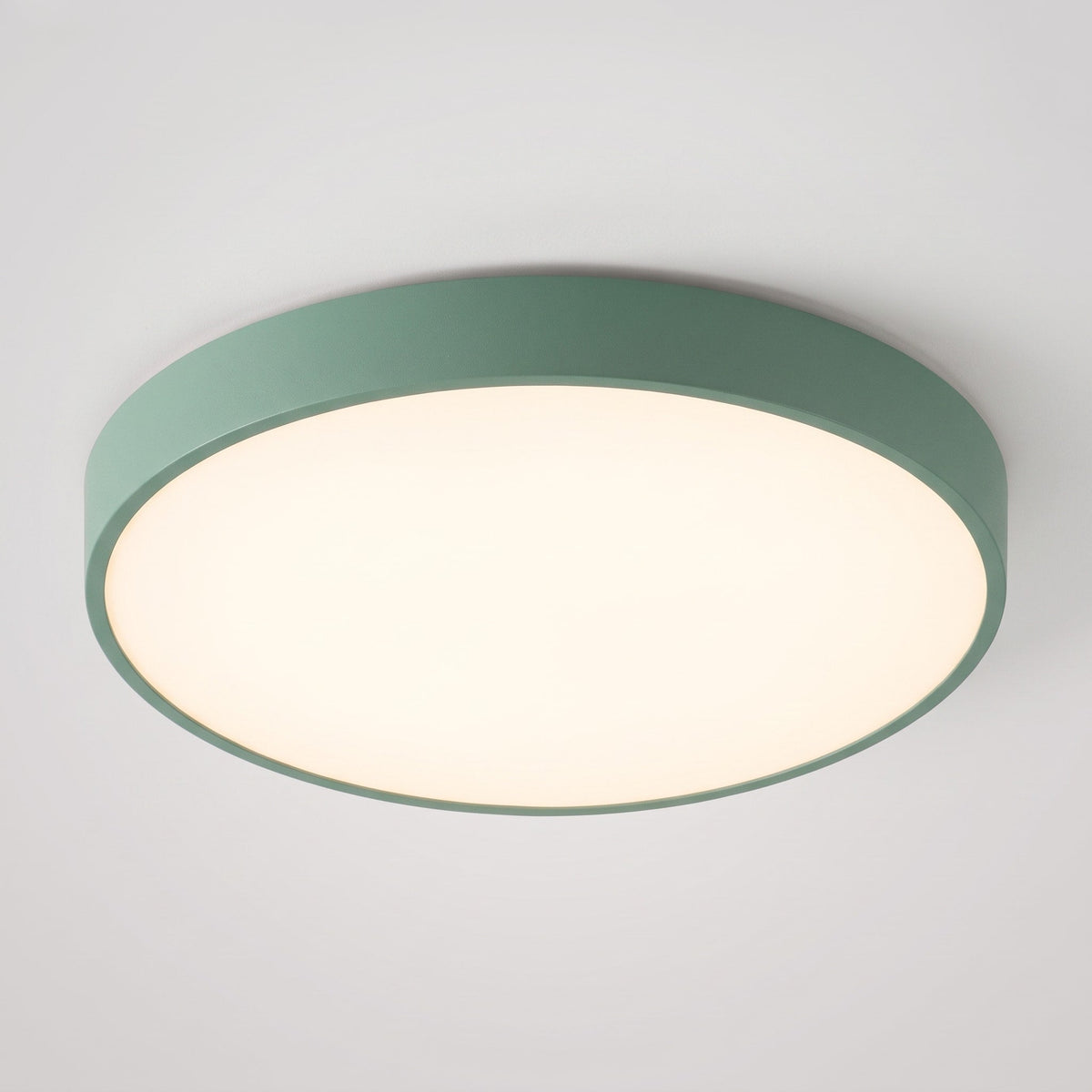Runde LED Deckenleuchte im Modernen Design - Ceiling Light Fixtures - Grün - Voldeva