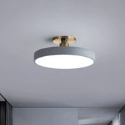 Runde LED Deckenleuchte im nordischen Stil - LED Deckenleuchte - Grau - Voldeva