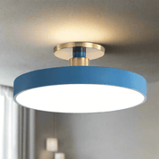 Runde LED Deckenleuchte im nordischen Stil - LED Deckenleuchte - Blau - Voldeva