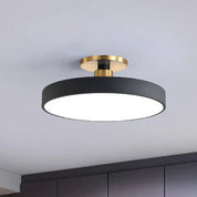 Runde LED Deckenleuchte im nordischen Stil - LED Deckenleuchte - Schwarz - Voldeva