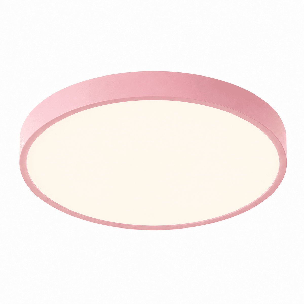 Runde LED Deckenleuchte mit minimalistisches Flachdesign - Ceiling Light Fixtures - Rosa - Voldeva