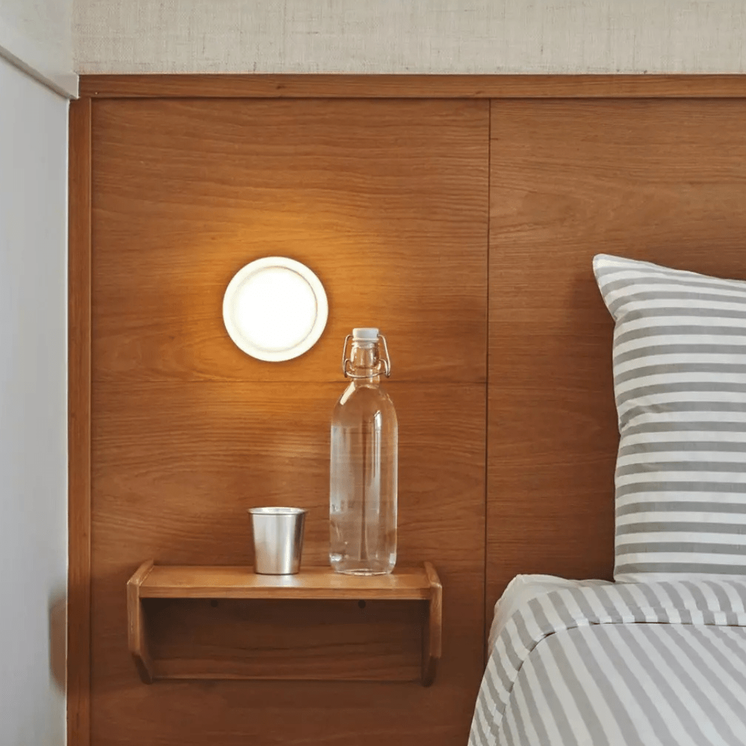 Runde LED Wandleuchte für Flur und Schlafzimmer - Wandleuchte - Stil 1 - Voldeva