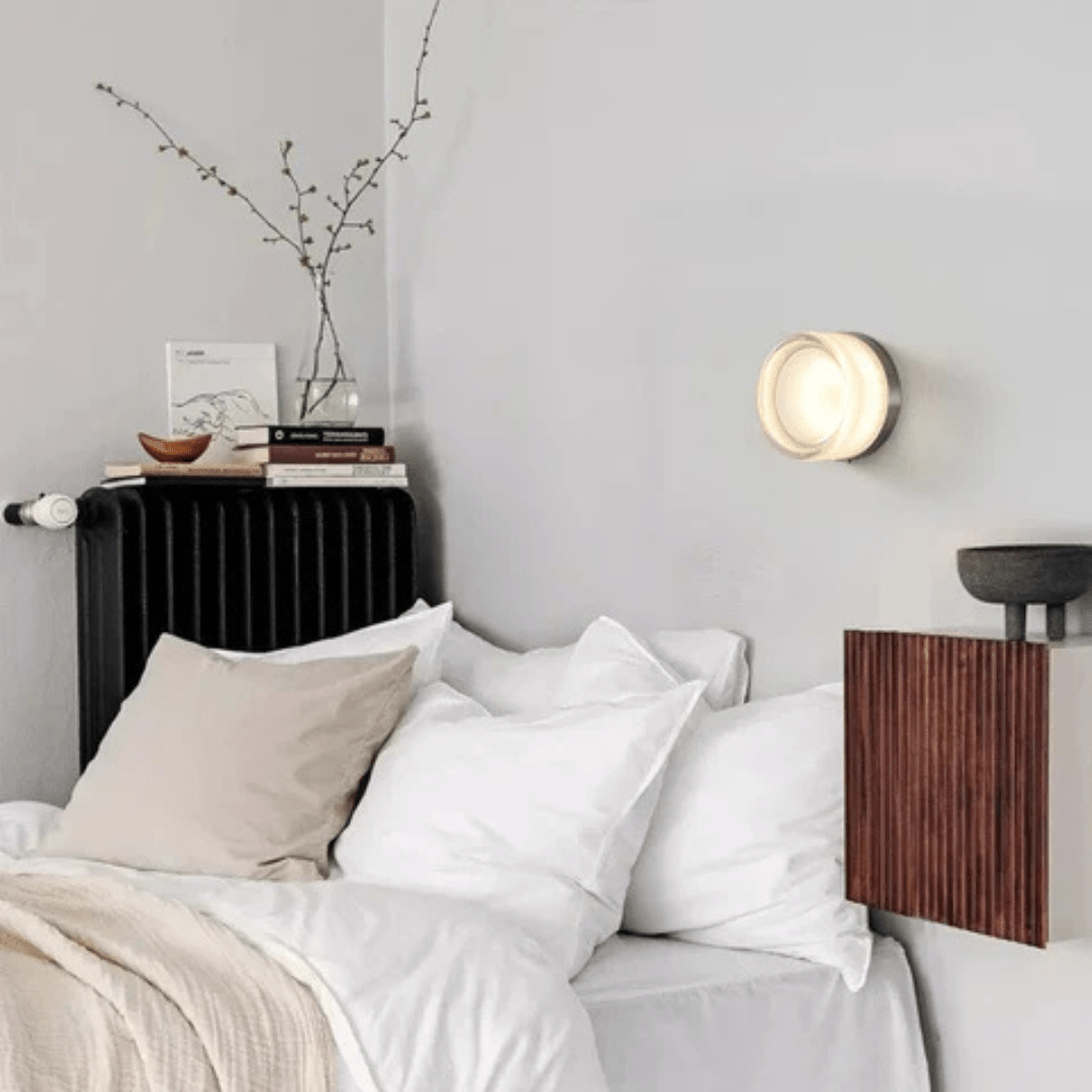 Runde LED Wandleuchte für Flur und Schlafzimmer - Wandleuchte - Stil 1 - Voldeva