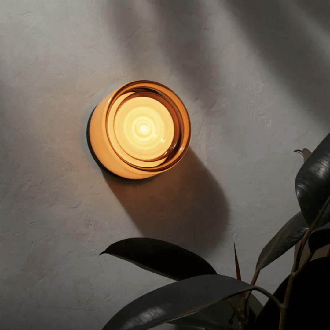 Runde LED Wandleuchte für Flur und Schlafzimmer - Wandleuchte - Stil 1 - Voldeva
