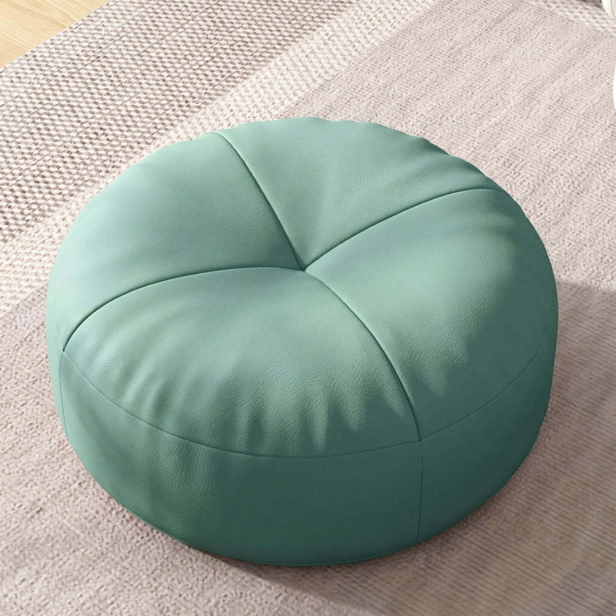 Rundes Bodenkissen im japanischen Stil für gemütliches Sitzen - Ottomans - Grün - Voldeva