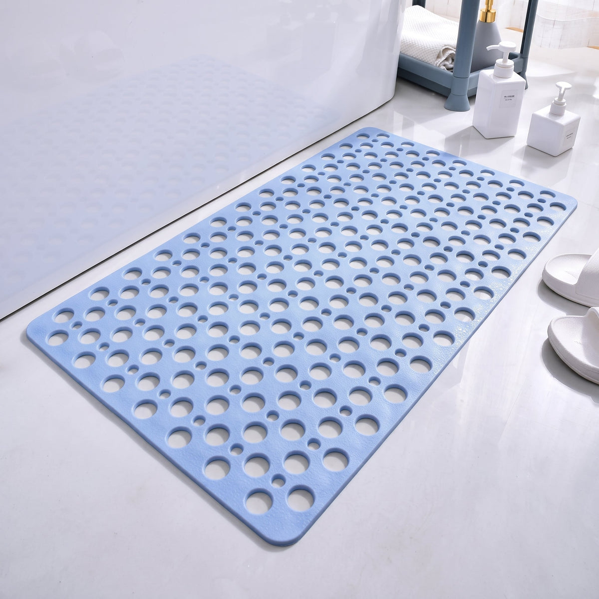 Rutschfeste Hohle Ablauf-Dusche Perforierte Badematte - Bath Mats & Rugs - Blau - Voldeva