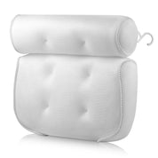 Rutschfestes Badewannen - Pillow mit Saugnäpfen - Badekissen - Weiß - Voldeva