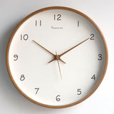 Samuel – Stille Analoge Wanduhr aus Massivholz