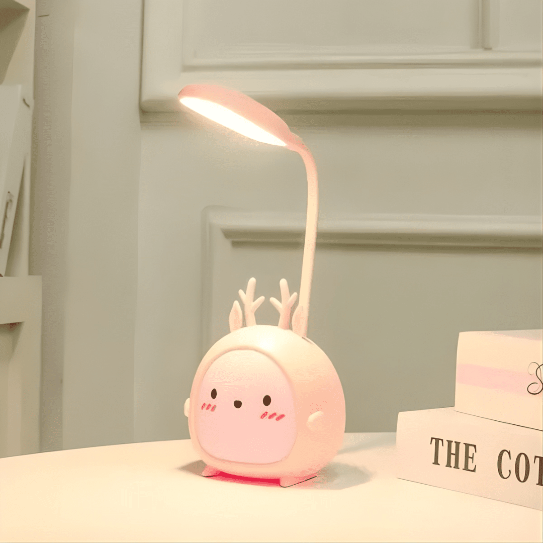 Sanfte LED - Leselampe mit flexiblem Hals und USB - Anschluss - Tischlampen - Rosa - Voldeva