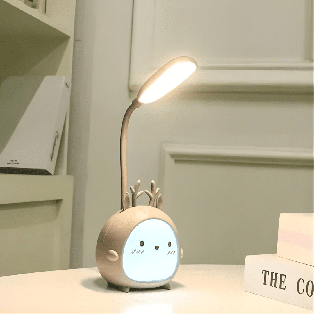 Sanfte LED - Leselampe mit flexiblem Hals und USB - Anschluss - Tischlampen - Grau - Voldeva