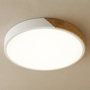 Scandinavische Holz - Deckenlampe – Modernes minimalistisches LED - Design - Deckenlampen - Weiß - Voldeva