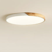 Scandinavische Holz - Deckenlampe – Modernes minimalistisches LED - Design - Deckenlampen - Weiß - Voldeva