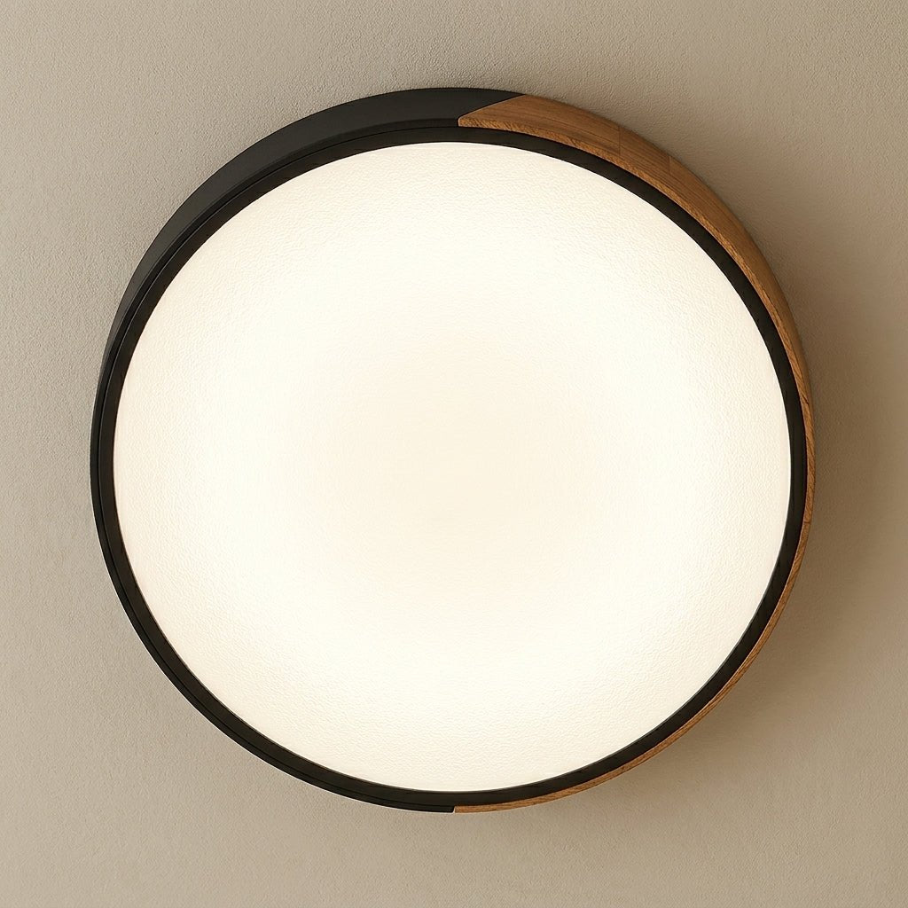Scandinavische Holz - Deckenlampe – Modernes minimalistisches LED - Design - Deckenlampen - Schwarz - Voldeva