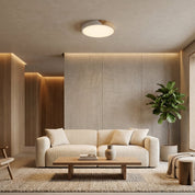 Scandinavische Holz - Deckenlampe – Modernes minimalistisches LED - Design - Deckenlampen - Weiß - Voldeva