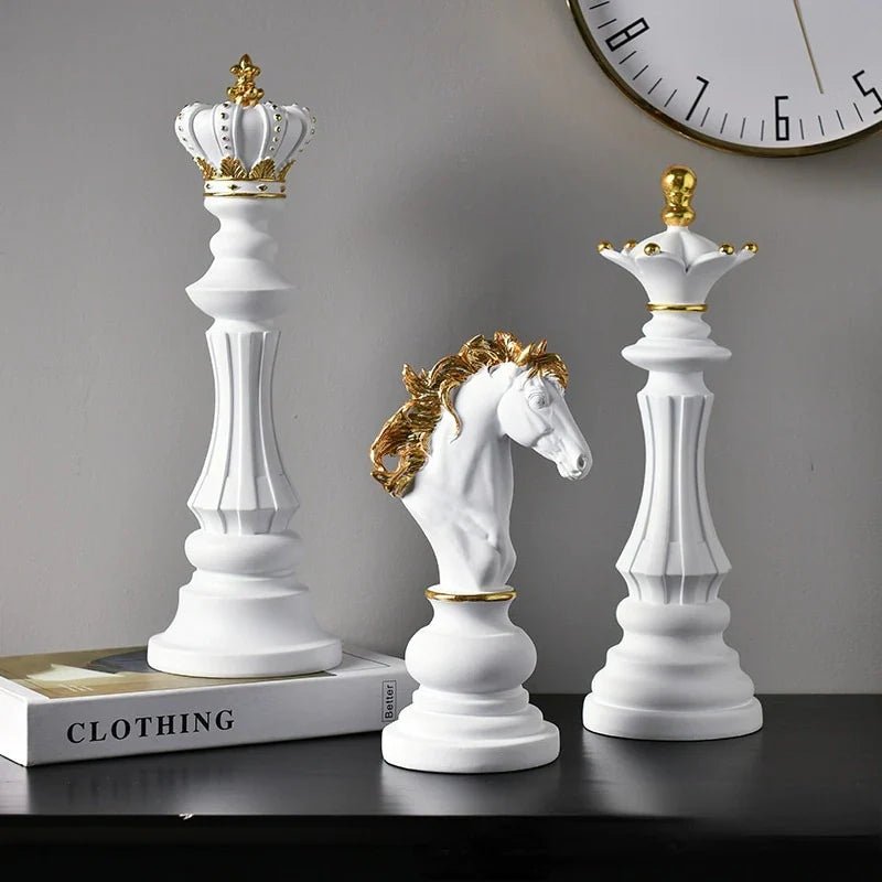 Schachfigur Deko Skulptur - Skulpturen - Schwarzer König - Voldeva