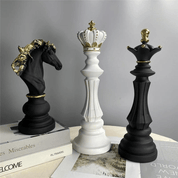 Schachfigur Deko Skulptur - Skulpturen - Schwarzer König - Voldeva