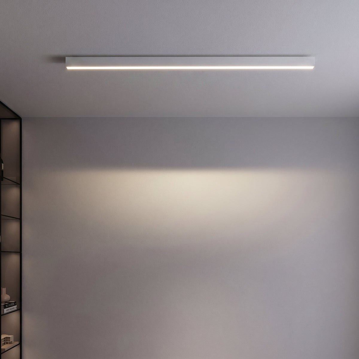 Schlanke LED-Latte Deckenleuchte Lineares Panel Flach - Ceiling Light Fixtures - Weiß - Voldeva