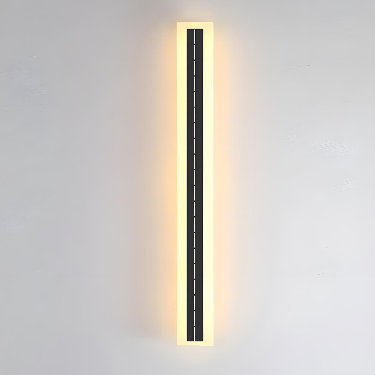 Schlanke Solar - LED - Wandleuchte - Solar - LED - Leuchte - Warmweiß - Voldeva