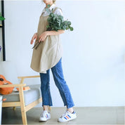 Schürzenkleid mit Kreuzrücken für Küche und Garten - Aprons - Grau - Voldeva