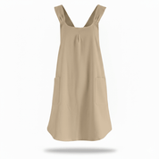 Schürzenkleid mit Kreuzrücken für Küche und Garten - Aprons - Beige - Voldeva